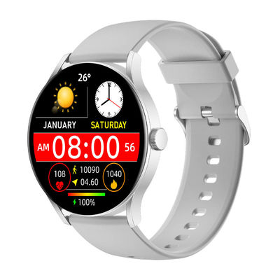 KW218B hình tròn Đồng hồ thông minh AMOLED Hiển thị Điển hình Đồng hồ thông minh Phụ nữ